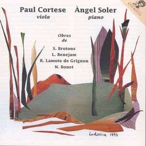 Cover for Cortese / Soler · Værker For Viola &amp; K Editions Albert Moraleda Klassisk (CD) (1997)