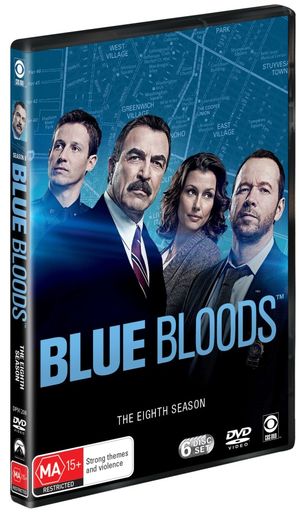 Cover for Wahlberg, Donnie, Moynahan, Bridget, Estes, Will, Cariou, Len, Selleck, Tom, Carlson, Amy, Terraciano, Tony, Terraciano, Andrew, Turturro, Nicholas, Esposito, Jennifer, Gayle, Sami, Hawk, Abigail, Altman, Bruce, N/a · Blue Bloods: Season 8 (DVD) (2018)