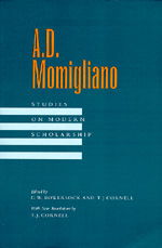 Cover for Arnaldo Momigliano · A. D. Momigliano: Studies on Modern Scholarship (Paperback Book) (1994)