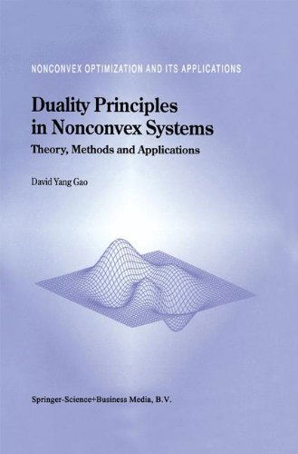 Cover for David Yang Gao · Duality Principles in Nonconvex Systems: Theory, Methods and Applications - Nonconvex Optimization and Its Applications (Hardcover Book) [2000 edition] (2000)