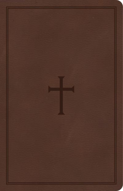Cover for Csb Bibles by Holman · CSB Large Print Personal Size Reference Bible, Brown Leather (Skinnbok) (2022)