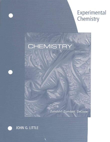 Cover for Steven S. Zumdahl · Lab Manual for Zumdahl / Zumdahl / DeCoste's Chemistry, 10th Edition (Paperback Book) [10 Revised edition] (2017)