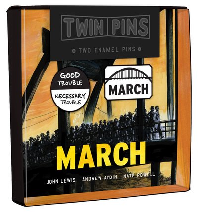 March Twin Pins: Two Enamel Pins - Twin Pins - John Lewis - Produtos - Chronicle Books - 9781452167459 - 21 de março de 2018