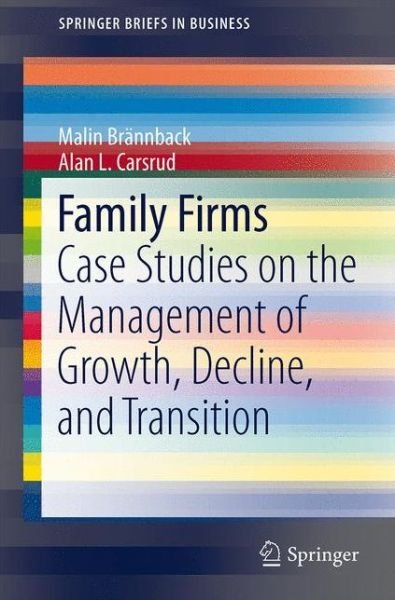Cover for Malin Brannback · Family Firms: Case Studies on the Management of Growth, Decline, and Transition - SpringerBriefs in Business (Taschenbuch) [2012 edition] (2012)