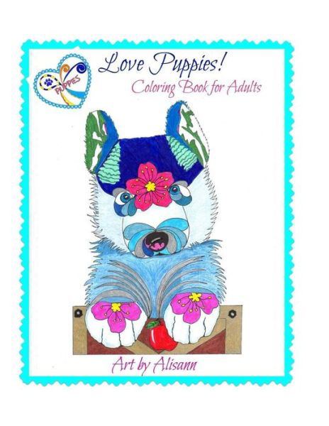 Cover for Alisann Smookler · Love Puppies Coloring Book for Adults (Paperback Book) (2015)