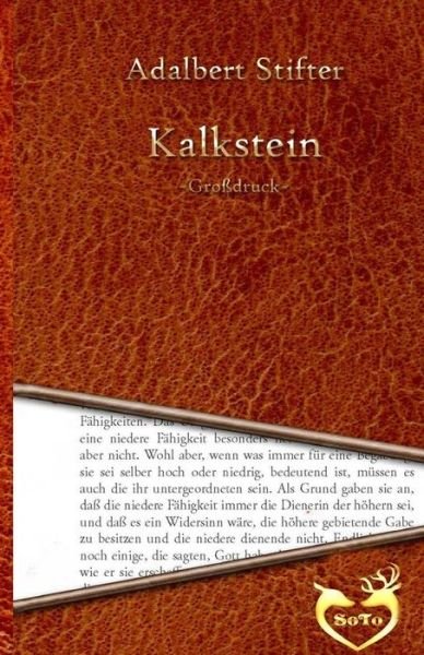 Cover for Adalbert Stifter · Kalkstein - Grossdruck (Pocketbok) (2016)