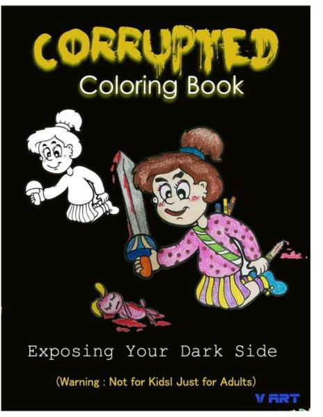 Cover for V Art · Corrupted Coloring Book (Paperback Book) (2016)
