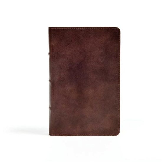 Cover for CSB Bibles by Holman CSB Bibles by Holman · CSB Single-Column Personal Size Bible, Brown Genuine Leather (Læderbog) (2018)