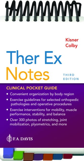 Cover for Carolyn Kisner · Ther Ex Notes: Clinical Pocket Guide (Spiralbok) [3 Revised edition] (2022)