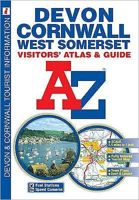 Cover for Geographers' A-Z Map Company · Devon, Cornwall and West Somerset Visitors' Atlas - A-Z Street Maps &amp; Atlases (Pocketbok) [9 Revised edition] (2015)