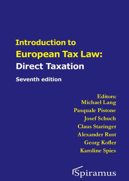 Cover for Michael Lang · Introduction to European Tax Law on Direct Taxation (Paperback Book) [7 Revised edition] (2023)