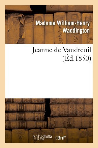 Cover for Waddington-m-h · Jeanne De Vaudreuil (Paperback Book) [French edition] (2013)