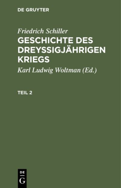 Cover for Karl Ludwig Woltman · Friedrich Schiller (Book) (1901)