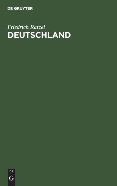 Cover for Friedrich Ratzel · Deutschland (Hardcover Book) (1921)