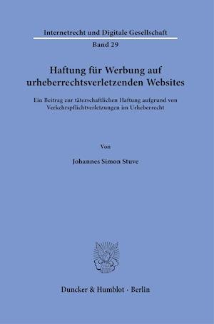 Cover for Johannes Simon Stuve · Haftung Fur Werbung Auf Urheberrechtsverletzenden Websites (Hardcover Book) (2021)