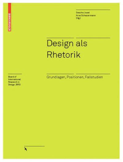 Cover for Design als Rhetorik (Book) (2008)