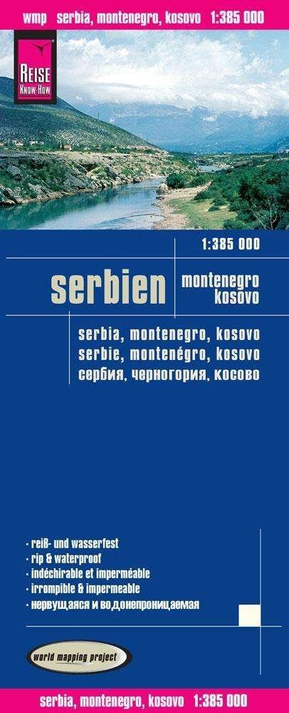 Cover for Reise Know-How · Serbia, Montenegro &amp; Kosovo, World Mapping Project (Buch) (2015)