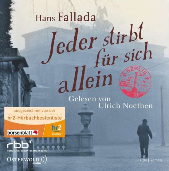 Cover for Hans Fallada · CD Jeder stirbt für sich allei (CD)
