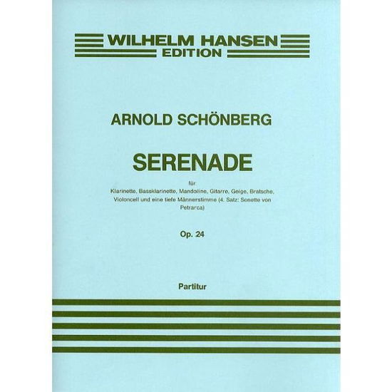 Cover for Arnold Schoenberg · Arnold Schoenberg: Serenade Op.24 (Score) (Sheet music) (2015)