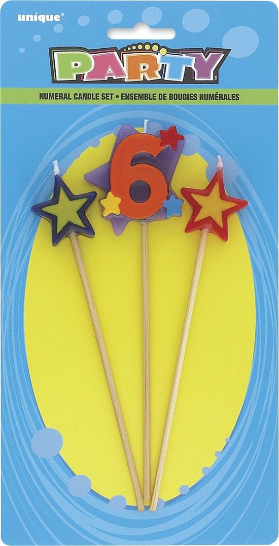 Number 6 Star Candles Set                     Qs -  - Merchandise -  - 0011179340460 - 