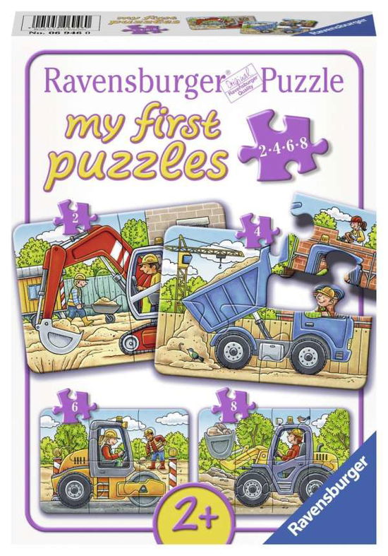 Mijn Eerste Puzzels - Bouwvoertuigen 4in1 - Ravensburger - Books - Ravensburger - 4005556069460 - February 26, 2019