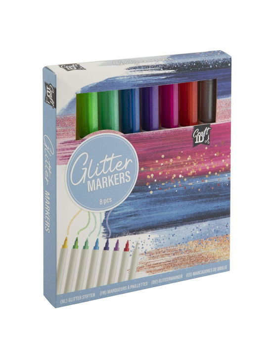 Cover for Craft Id · Glitter Markers - 8 Pcs (cr5016/ge) (Toys)