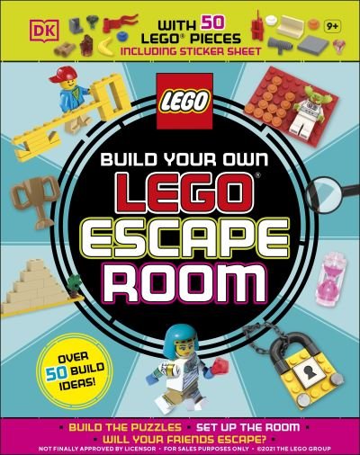 Cover for Simon Hugo · Build Your Own LEGO Escape Room: With 49 LEGO Bricks and a Sticker Sheet to Get Started (Hardcover Book) (2022)
