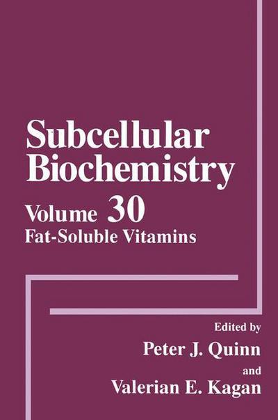 Cover for Peter J Quinn · Fat-Soluble Vitamins - Subcellular Biochemistry (Hardcover Book) [1998 edition] (1998)