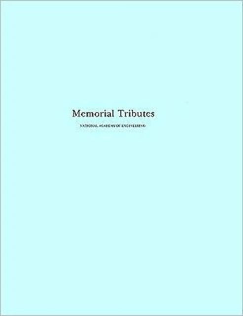 Cover for National Academy of Engineering · Memorial Tributes: Volume 7 (Hardcover Book) (1994)