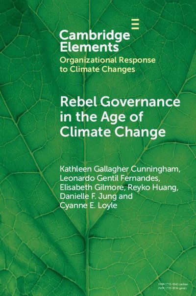 Cover for Cunningham, Kathleen Gallagher (University of Maryland) · Rebel Governance in the Age of Climate Change - Organizational Response to Climate Change: Businesses, Governments (Paperback Book) (2025)