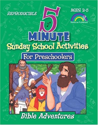 5-minute Sunday School Activities for Preschoolers--bible Adventures - Mary J. Davis - Książki - Rainbow Publishers - 9781584110460 - 1 lipca 2005