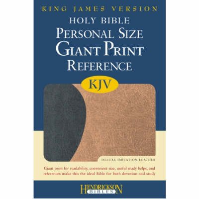 Cover for Hendrickson Publishers · Holy Bible: King James Version (Leather Book) [Large type / large print edition] [Black/Tan Imitation] (2008)