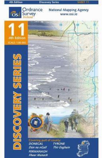 Cover for Ordnance Survey Ireland · Donegal (South) - Irish Discovery Series (Kort) [4 Revised edition] (2013)