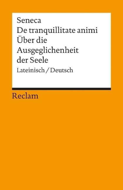 Cover for Seneca · Reclam UB 01846 Seneca.De tranquilitate (Book)
