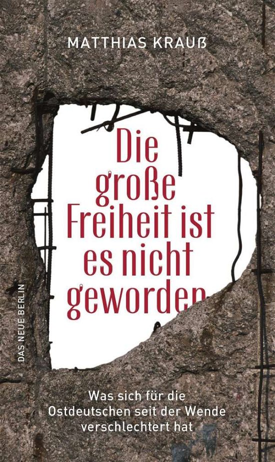 Cover for Krauß · Die große Freiheit ist es nicht g (Bok)