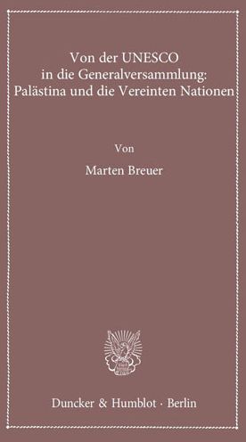 Cover for Breuer · Von der UNESCO in die Generalver (Book) (2013)