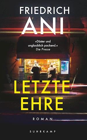 Cover for Friedrich Ani · Letzte Ehre (Book) (2022)