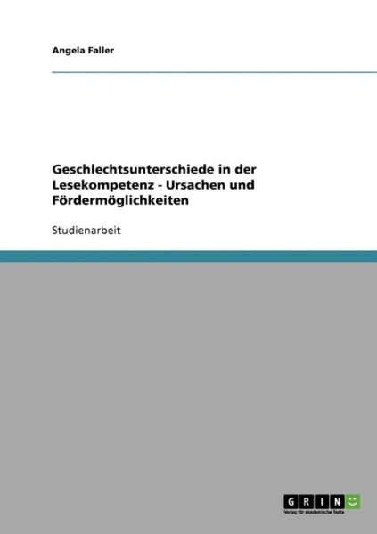 Cover for Faller · Geschlechtsunterschiede in der L (Bok) [German edition] (2013)