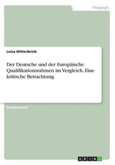 Cover for Wittenbrink · Der Deutsche und der Europä (Book) (2016)