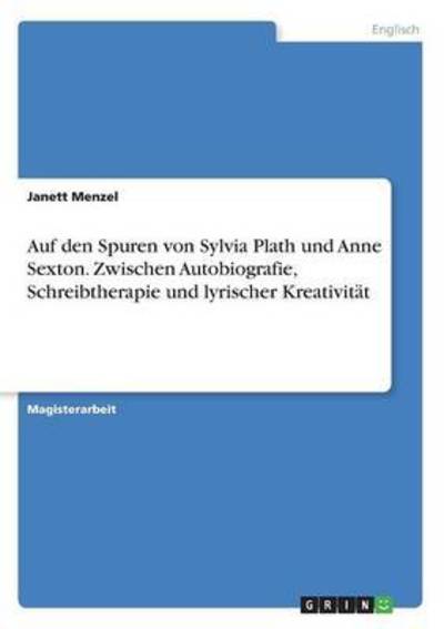 Cover for Menzel · Auf den Spuren von Sylvia Plath (Book) (2016)