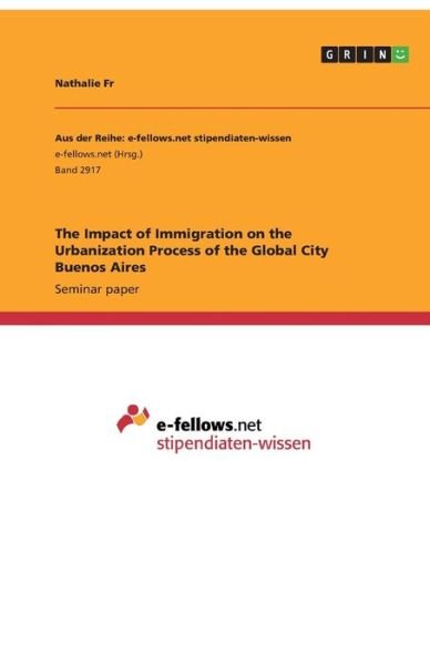 Cover for Fr · The Impact of Immigration on the Urb (Buch)