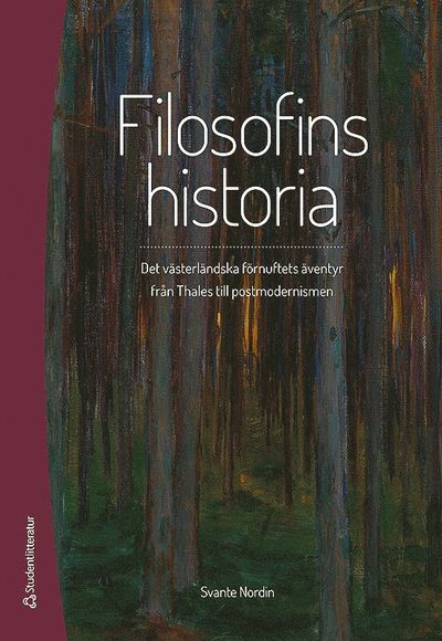 Cover for Svante Nordin · Filosofins historia : det västerländska förnuftets äventyr från Thales till postmodernismen (Bound Book) (2017)