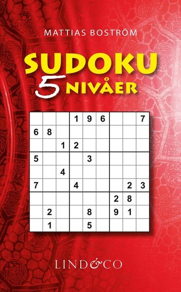 Cover for Mattias Boström · Sudoku : 5 nivåer (Book) (2020)