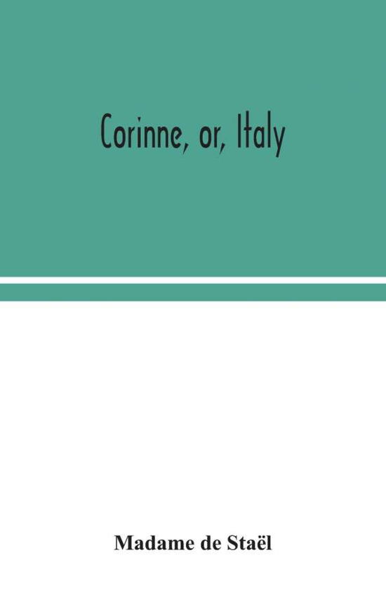 Cover for Madame De Stael · Corinne, or, Italy (Paperback Book) (2020)