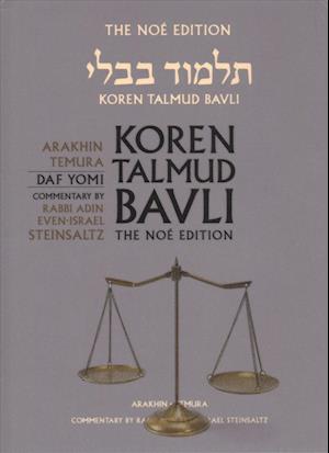 Koren Talmud Bavli Noe Edition, Vol 40 : Arakhin, Temura, Hebrew / English, Daf Yomi B&w - Adin Steinsaltz - Andet - Koren Publishers - 9789653016460 - 16. maj 2019