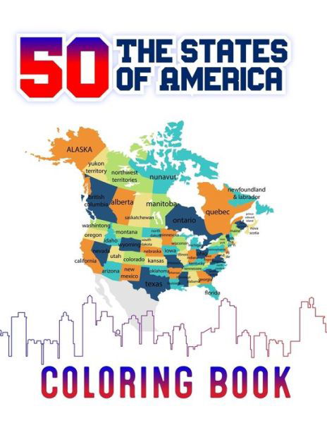 Cover for Atkins White Publication · 50 The States of America Coloring Book (Pocketbok) (2020)