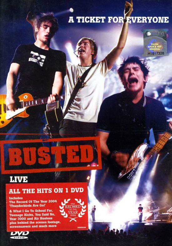 A Ticket for Everyone-busted Live - Busted - Elokuva - Pop Strategic Marketing - 0602498686461 - maanantai 29. marraskuuta 2004