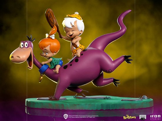 Cover for Iron Studios · The Flintstones: Dino With Pebbles And Bamm-Bamm 1:10 Scale Statue (Legetøj) (2023)