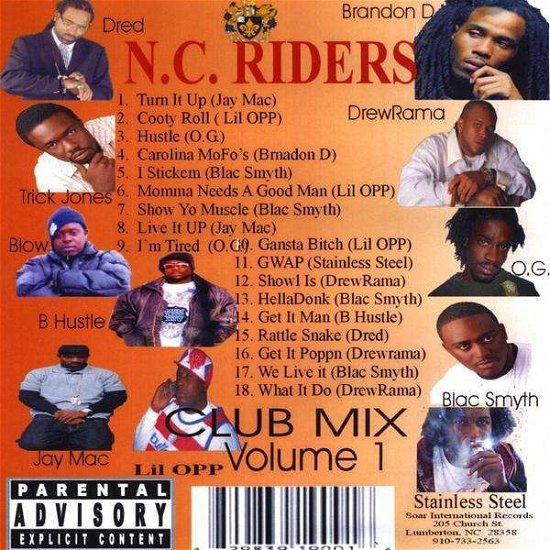 Cover for Nc Riders 1 Club Mix / Var (CD) (2009)