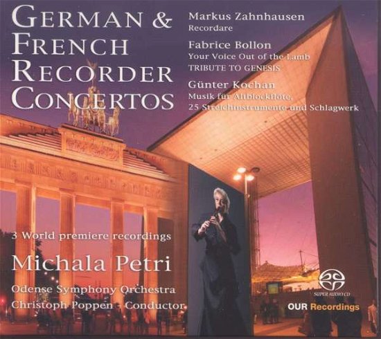 Cover for Petri,Michala / Poppen,Christoph / Odense SO · German &amp; French Recorder Concertos (SACD) (2016)